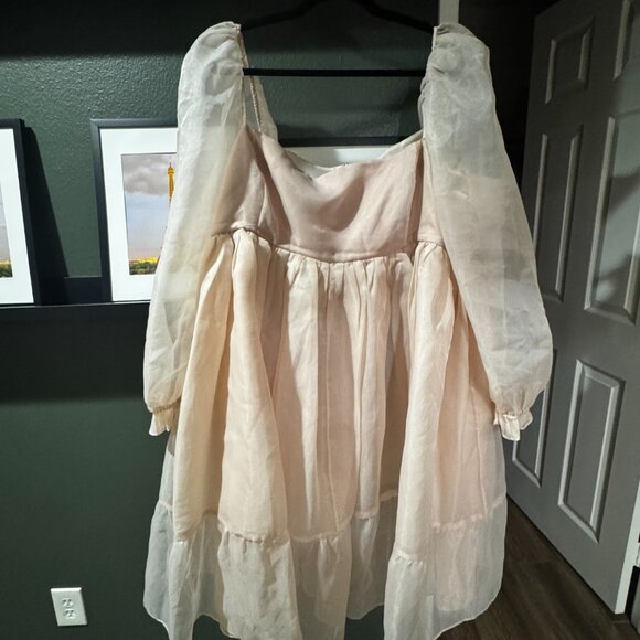 Selkie Pink Organza Dress - Picture 3 of 3